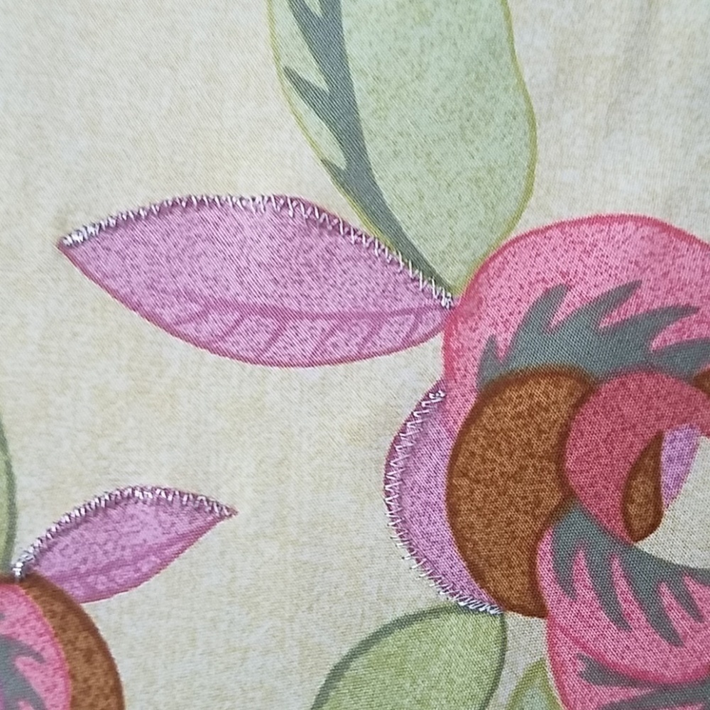 J. Jill Floral A-Line Skirt in Cream, Pink, Green - Picture 3 of 8